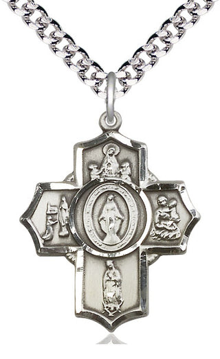Pewter Apparitions Medal Catholic Jewelry