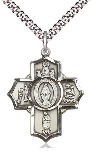 Sterling Silver Apparitions Medal Catholic Jewelry