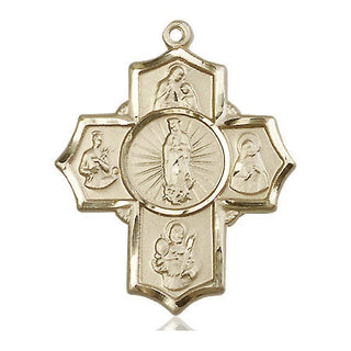 14kt Gold Filled 5-Way Motherhood Medal