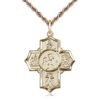 14kt Gold 5-Way Firefighter Medal
