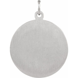 Sterling Silver 18 mm Round St. Mark Medal