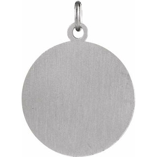 Sterling Silver 18 mm St. Lucy Medal  