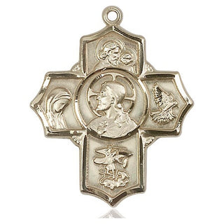 14kt Gold Filled Sacred Heart 5-Way Medal
