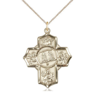 14kt Gold Apostle 5-Way Medal