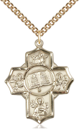 14kt Gold Apostle 5-Way Medal