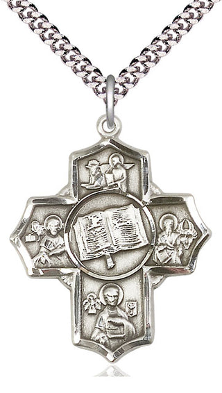 Sterling Silver Apostle 5-Way Medal Catholic Jewelry