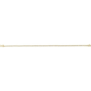 14K Yellow 2 CTW Natural Diamond Line 7" Bracelet