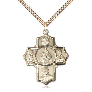 14kt Gold Polish 5-Way Medal