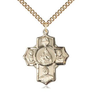 14kt Gold Polish 5-Way Medal