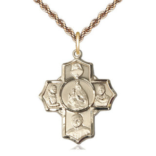 14kt Gold Polish 5-Way Medal
