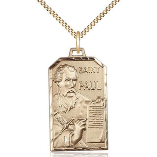 14kt Gold Filled Saint Paul the Apostle Medal Catholic Jewelry