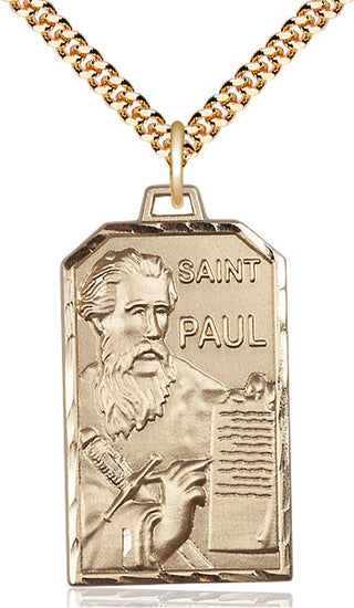 14kt Gold Filled Saint Paul the Apostle Medal Catholic Jewelry