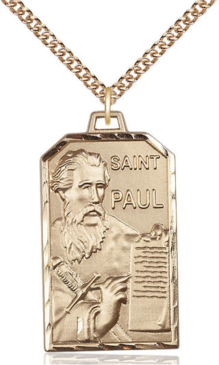 14kt Gold Filled Saint Paul the Apostle Medal Catholic Jewelry