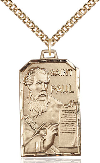 14kt Gold Filled Saint Paul the Apostle Medal Catholic Jewelry