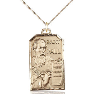 14kt Gold Saint Paul the Apostle Medal