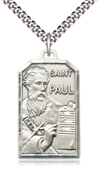 Sterling Silver Saint Paul the Apostle Medal Catholic Jewelry