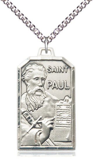 Sterling Silver Saint Paul the Apostle Medal Catholic Jewelry