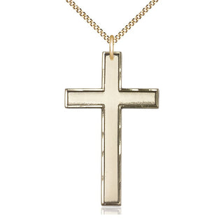 14kt Gold Filled Cross Medal Catholic Jewelry