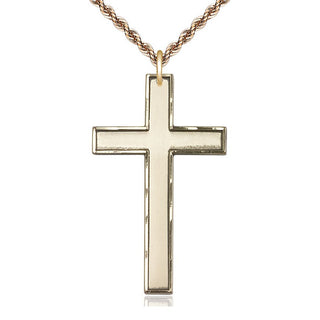 14kt Gold Filled Cross Medal Catholic Jewelry