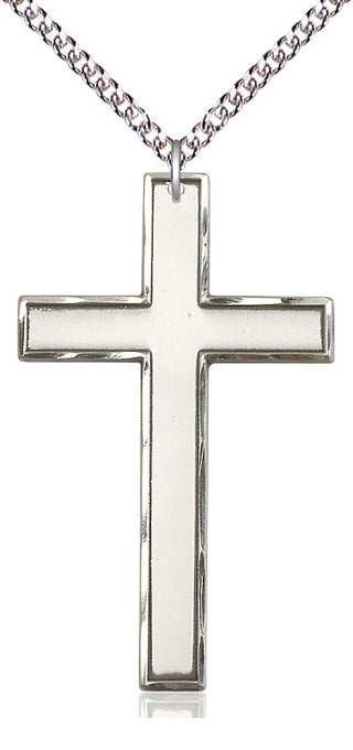 Sterling Silver Cross Medal Catholic Jewelry