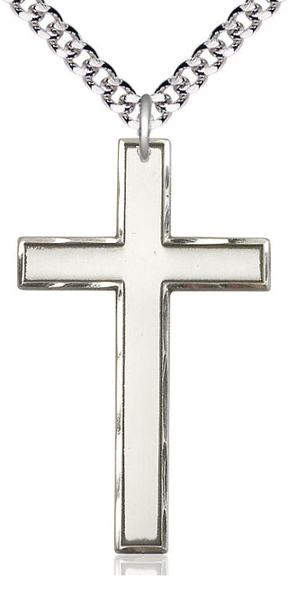 Sterling Silver Cross Medal Catholic Jewelry