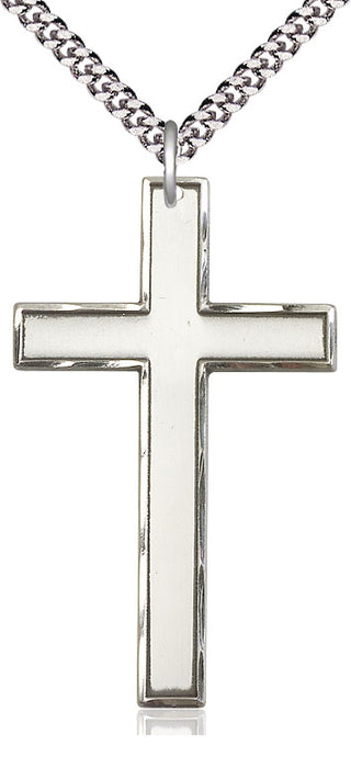 Sterling Silver Cross Medal Catholic Jewelry