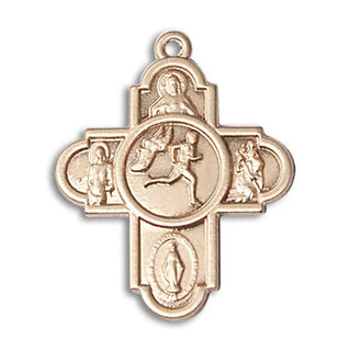 14kt Gold Filled 5-Way Track&Field Medal