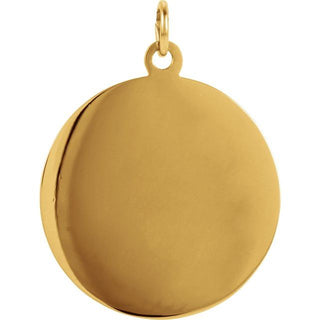 14K Yellow 22 mm Round St. Joseph Medal  