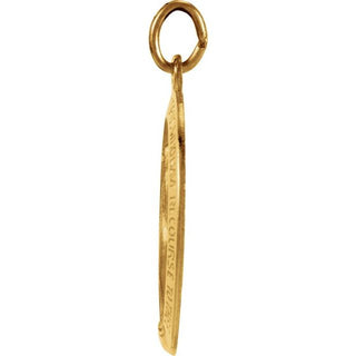 14K Yellow 19x14 mm Oval Miraculous Medal