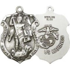 Gold-Filled St. Michael the Archangel Pendant - Marines