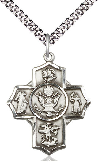 Pewter 5-Way Army Medal | Large | Engravable