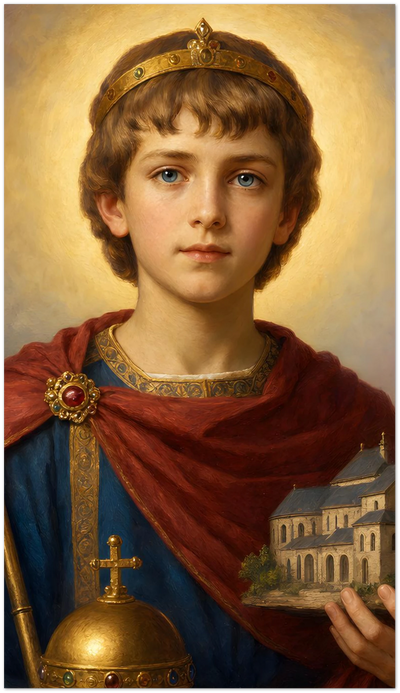 St. Sigebert III Holy Cards