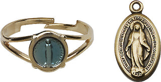 Antique Gold Miraculous Ring Set