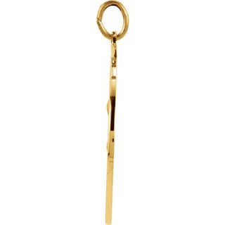 14K Yellow 22 mm St. Anthony Medal