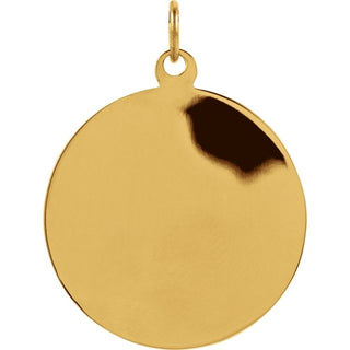 14K Yellow 22 mm St. Anthony Medal
