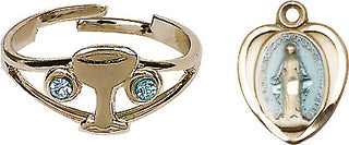 Gold Plated Miraculous Ring Set