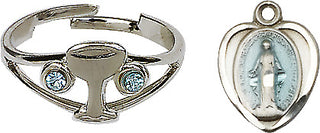 Silver Plated Miraculous Ring Set