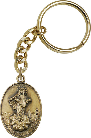 Gold Oxide Medjugorje Keychain