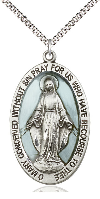 Pewter Miraculous Medal Catholic Jewelry