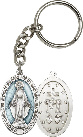 Silver Oxide Miraculous Keychain