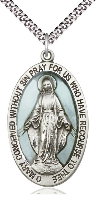 Sterling Silver Miraculous Medal Catholic Jewelry