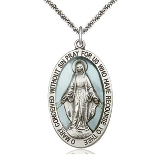Sterling Silver Miraculous Medal Catholic Jewelry