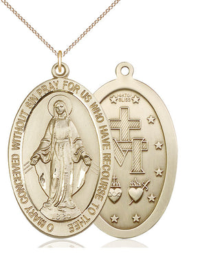 14kt Gold Filled Miraculous Medal Catholic Jewelry