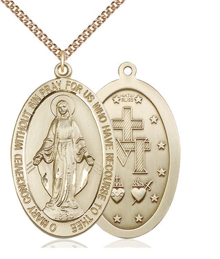 14kt Gold Filled Miraculous Medal Catholic Jewelry