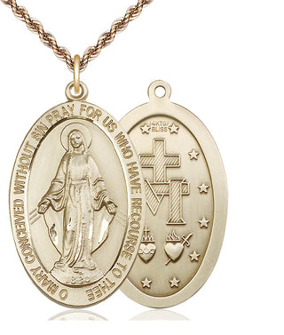 14kt Gold Filled Miraculous Medal Catholic Jewelry