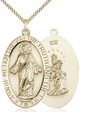 14kt Gold Filled Scapular Medal Catholic Jewelry
