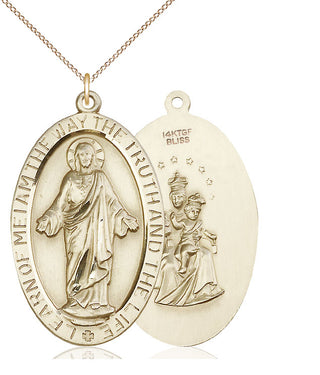 14kt Gold Filled Scapular Medal Catholic Jewelry