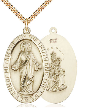 14kt Gold Filled Scapular Medal Catholic Jewelry