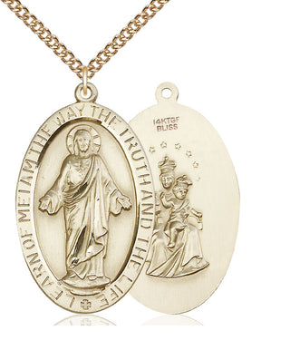 14kt Gold Filled Scapular Medal Catholic Jewelry