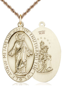 14kt Gold Filled Scapular Medal Catholic Jewelry